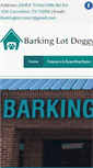 Mobile Screenshot of barkinglotdfw.com